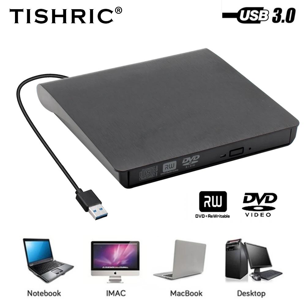 TISHIRC USB 3.0 C Ÿ  DVD RW CD ,  ̺  ÷̾, Ʈ ũž iMac ȣȯ 